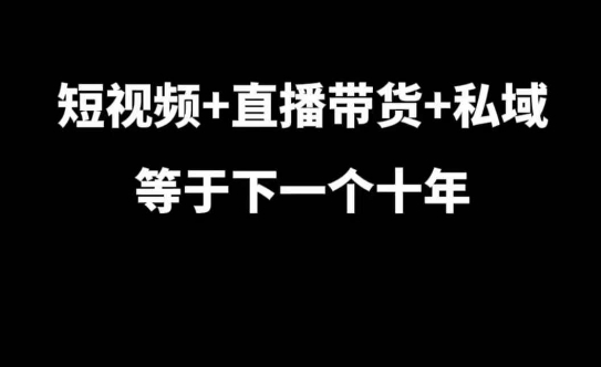 短视频直播带货私域运营指南：7年实战3步打通高效变现