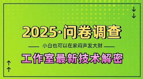 问卷调查赚钱教程：3步在家操作，小白日赚200+可矩阵放大