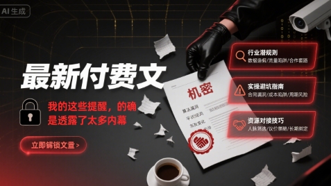 如何抓住史诗级变化？5个内幕提醒揭秘财富自由机遇（付费文章）