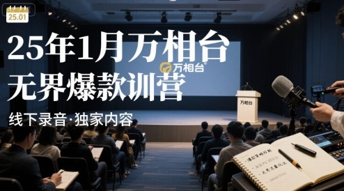 万相台无界爆款教程：25年1月特训营线下完整录音与指南