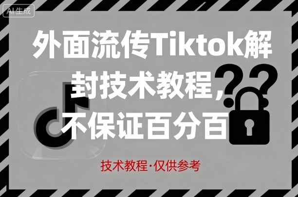 TikTok账号解封的3种方法实测：解决封禁问题的有效途径