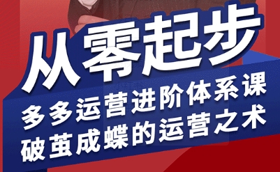 拼多多运营系统课：16节从零到精通教程（2025年9月更新）