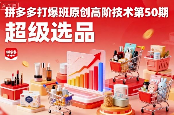 拼多多选品教程：5大高阶方法助你快速打爆店铺
