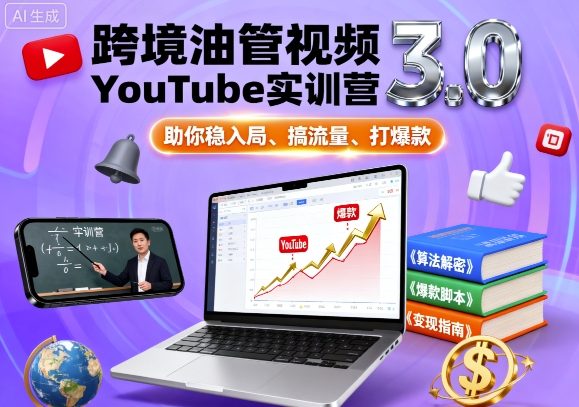 YouTube运营变现教程：从0到1打造爆款，新手完整指南