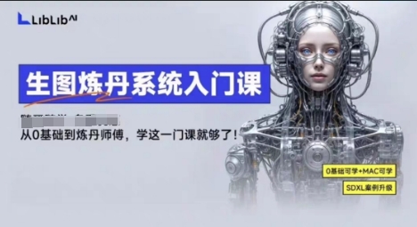 LibLibAI生图炼丹教程：8节课从入门到精通，一站式掌握