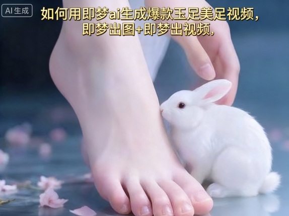 即梦AI教程：3步生成爆款玉足美足视频，出图+出视频完整流程助快速涨粉