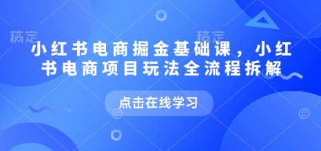 小红书电商实战教程：从开店到爆单全流程拆解，新手快速入门指南（9月更新）