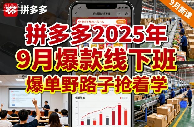 拼多多爆单实战方法：3大高阶玩法助你2025下半年另辟蹊径