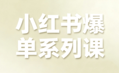 小红书电商教程：3节课掌握全链路增长，从0到1爆单