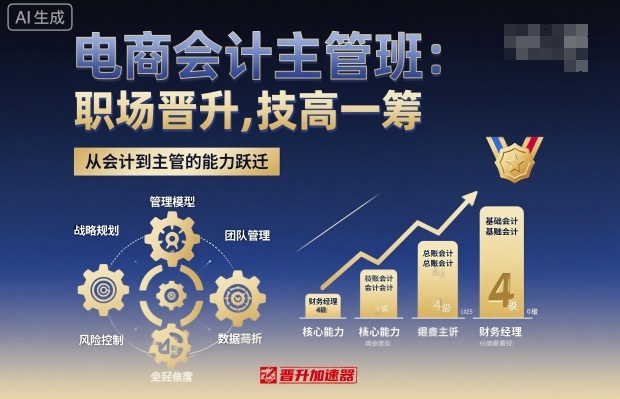 电商会计主管实战指南：掌握5大核心技能，实现快速职场晋升