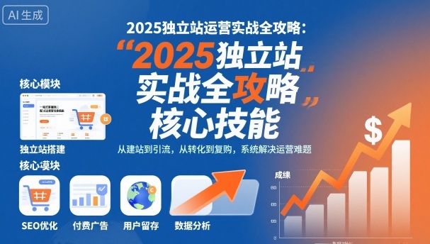 2025独立站运营全攻略：10大核心技能从入门到精通