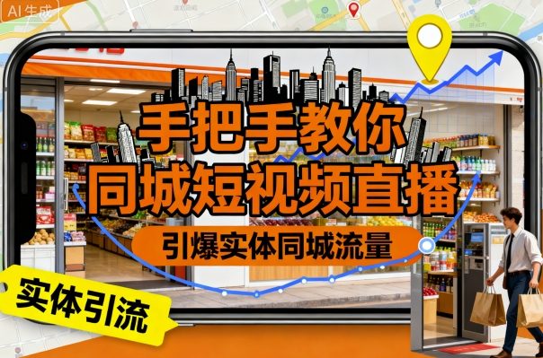 实体店抖音同城号运营全指南：26课手把手教你用短视频直播引爆本地流量