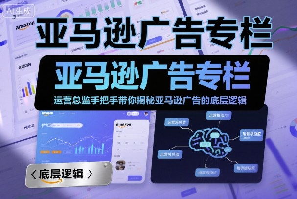 亚马逊广告43集完整指南：从入门到精通底层逻辑深度解析