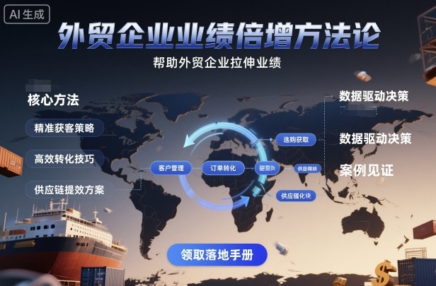 外贸业绩如何倍增？8步方法论解决招人、管理与营销难题