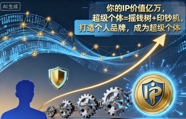 个人IP与超级个体5步指南：从0到1打造，实现高效变现