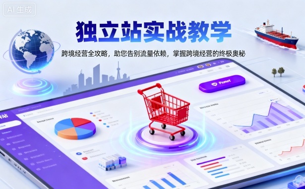 独立站从0到1实战教程：跨境经营全攻略，告别平台流量依赖