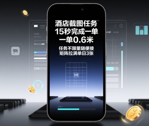 酒店截图任务：15秒赚0.6元，简单兼职日赚百元攻略（适合小白）