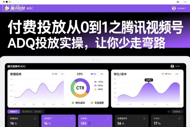 视频号ADQ投放实操指南：从0到1系统教程，避免烧钱误区