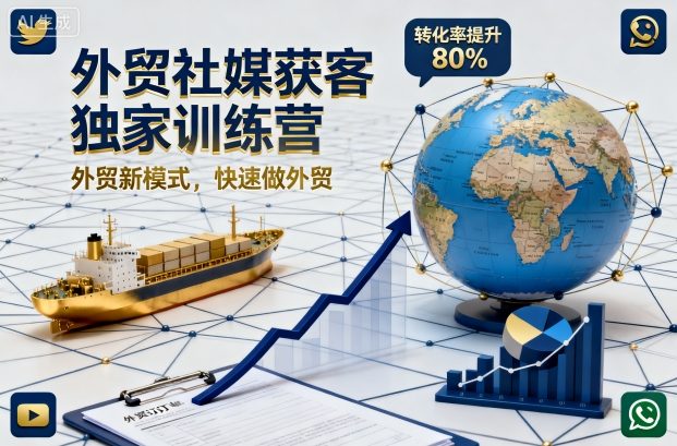 外贸社媒获客3天实战指南：快速搭建矩阵提升成交（更新）