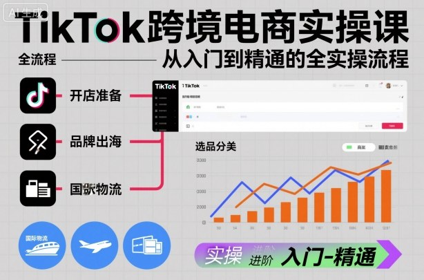 TikTok跨境电商实操教程：从0到1全流程指南，新手快速出单攻略