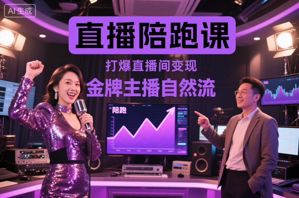 直播陪跑实操指南：7天自然流起号全流程，复制金牌主播高变现玩法