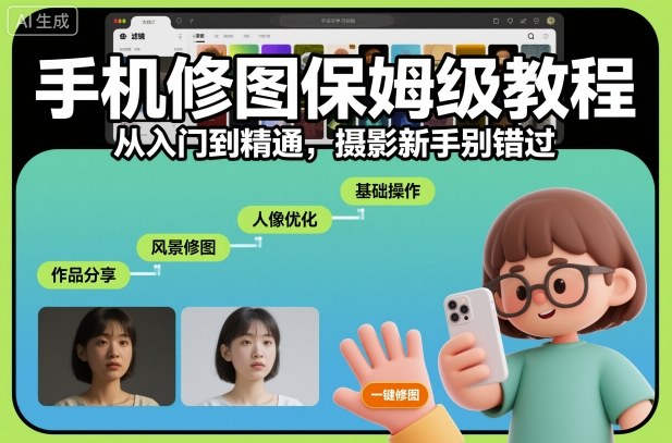 手机修图从入门到精通：新手必学86种高级色调调色教程