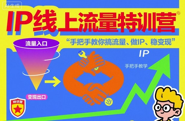 个人IP打造教程：3步从0到1搞流量、做内容、稳变现