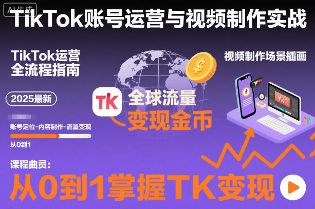 2025年TikTok运营全攻略：从0到1快速起号，掌握最新搬运变现技术