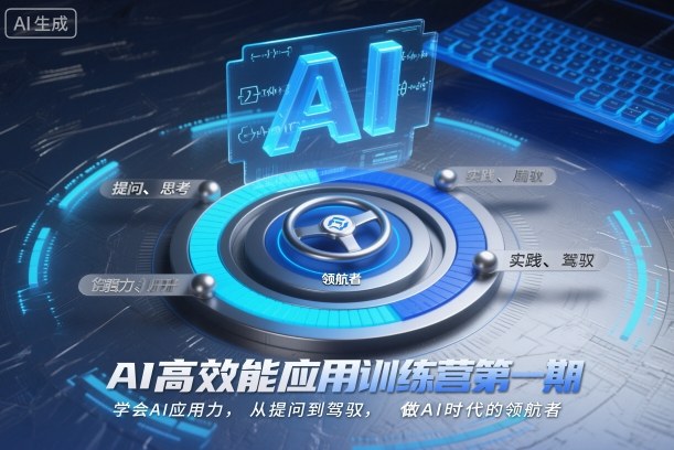 AI高效能应用训练营第一期：从提问到驾驭，做AI时代领航者