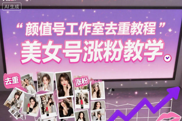 2025颜值号工作室去重教程：美女号涨粉的5个去重技巧+涨粉实操，从0到万粉完整指南（工作室必备）