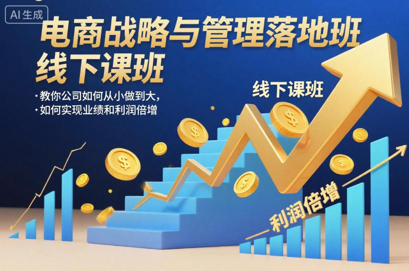 电商战略与管理落地班：从小公司到利润倍增的实战指南（录音）