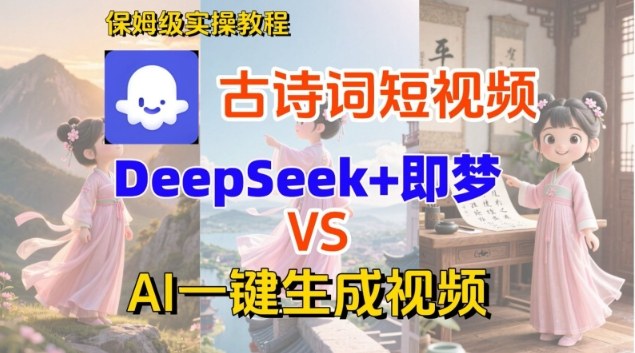 Coze扣子智能体工作流教程：一键生成古诗词短视频（保姆级搭建）