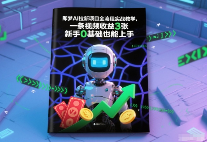 即梦AI拉新项目教程：一条视频赚300元，新手0基础可上手