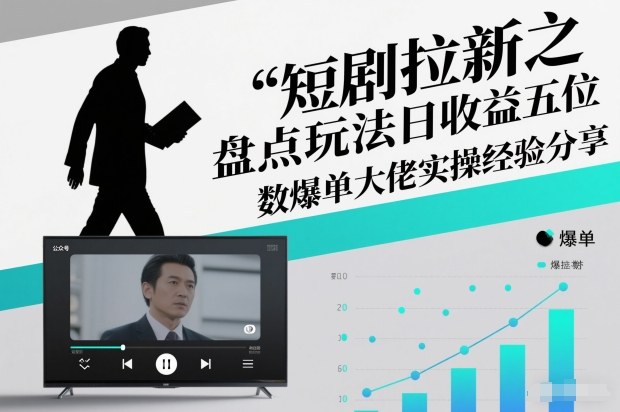 短剧拉新盘点玩法爆单教程：日收益五位数大佬实操经验分享