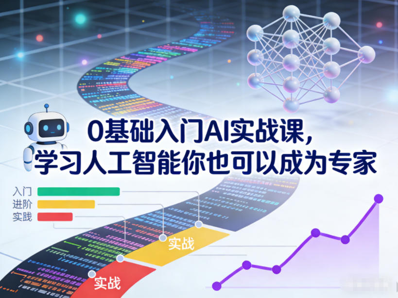 0基础AI实战教程：30+工具实操，从入门到精通